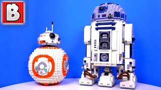 LEGO Star Wars BB8 75187 amp UCS R2D2 10225  Unbox Build Time Lapse Review [upl. by Natsrik805]