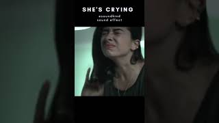 Woman crying 😢🥺😭 sound effect Shorts [upl. by Marline]