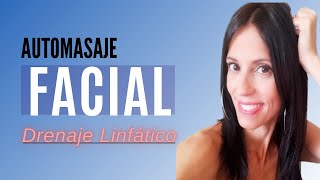 AUTO MASAJE FACIAL DRENAJE LINFÁTICO  Muy Efectivo 👆 [upl. by Immac]