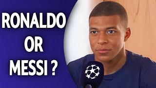 Messi vs Ronaldo Debate What do Footballers Think  ft Vinicius Junior Mbappé amp Gavi [upl. by Elleynad]