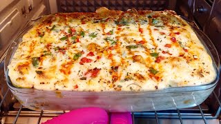 White Sauce Pasta  Creamy Bake Pasta Easy Steps [upl. by Adnuahs51]