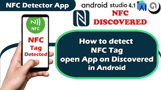 NFC detector app  detect NFC tag android  NFC Tag programming in Android Studio [upl. by Wittie]