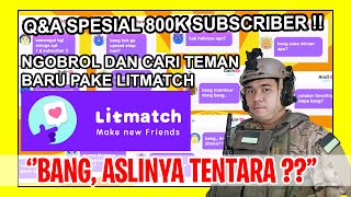 TANYA JAWAB FRITS BHASKARA PAKE APLIKASI PENCARI TEMAN BARU LITMATCH [upl. by Dorthea]