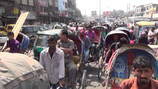 Dhaka Bangladesh in HD by electric rickshaw [upl. by Ermey]