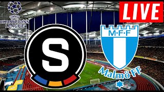 Sparta Praha vs Malmo Live Score  Uefa Champions League Qualification 2024 [upl. by Irahk782]