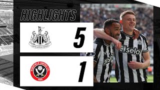 Newcastle United 5 Sheffield United 1  Premier League Highlights [upl. by Mather]