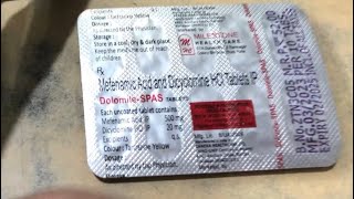 Dolomine Spas Tablet Full Information In Hindi  Uses  Side effects  Dosage [upl. by Itsym]