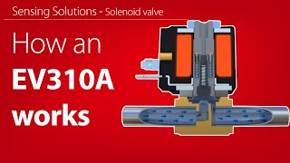 How an EV310A directoperated 32way solenoid valve works  Working animation [upl. by Janine]