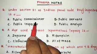 MISCELLANEOUS QUIZ WITH SOLUTIONS  RRB PHARMACIST EXAM  GPAT  ESIC  PART70 [upl. by Sell809]