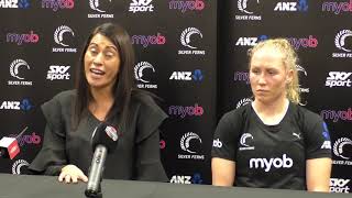 Silver Ferns v England  Quad Series Press Conference [upl. by Ahsekyt]