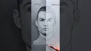 Graphite vs charcoal how is better  part 1 youtube shorts sketch [upl. by Angelique]