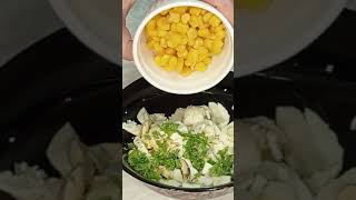 Yellow salad PP recipe shorts [upl. by Harhay]