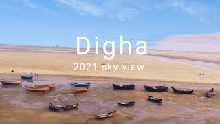 kolkata to Digha new roads  New i20 2021 asta o Dji mavic pro 2 drone shot  Talsari red crabs [upl. by Narda]