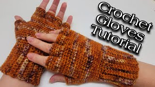 Crochet Gloves Tutorial  You Wont Believe How EASY These Are To Make [upl. by Che]