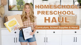 Homeschool Preschool Haul  Preschool Curriculum School Supplies amp More [upl. by Enomes130]