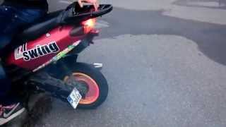 Burnout skuter 4t Baotian 80 ccm [upl. by Boonie]