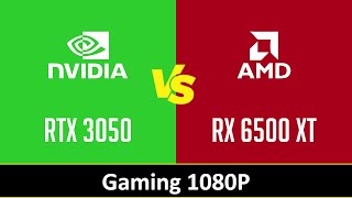 nVidia GeForce RTX 3050 vs AMD Radeon RX 6500 XT  Gaming 1080P Ryzen 9 5950X [upl. by Ert]