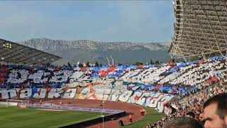 Koreografija Torcide povodom proslave 74 rodjendana  Hajduk  Lokomotiva  26102024 [upl. by Sowell]