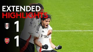 EXTENDED HIGHLIGHTS  Fulham 11 Arsenal  Strong Week Ends With A Point Vs Gunners [upl. by Erbes]