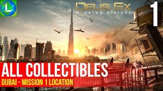 DEUS EX MANKIND DIVIDED All Collectibles Dubai Collectibles eBooks Pocket Secretary amp More [upl. by Nira]