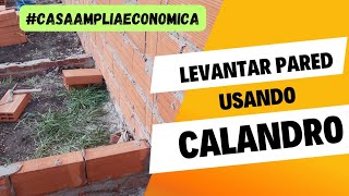 Cómo levantar pared usando calandro solucionesconstructivas trend diy [upl. by Heigho]