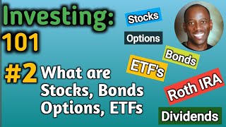 What are Stocks Bonds Options and ETFs A Detailed Guide Investing Finance HowToInvest [upl. by Enitsyrk]