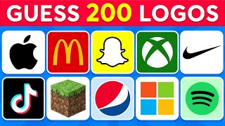 Guess the Logo in 3 Seconds  200 Famous Logos ✅ Logo Quiz 2024 [upl. by Erminna]