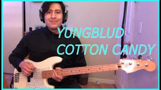 YUNGBLUD  cotton candy  bass cover [upl. by Ewnihc658]