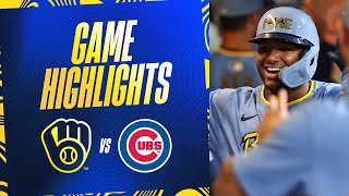 Cubs vs Brewers Game Highlights 62824  MLB Highlights [upl. by Ahsrat]