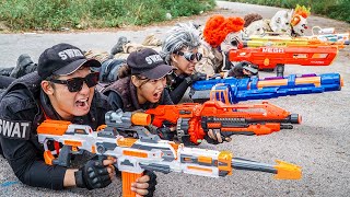 LTT Nerf Mod  1 Hour Nerf War The Battle Is Not Over Of MEGA Gold [upl. by Abernon]