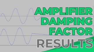 Amplifier damping factor  results [upl. by Dlanger491]