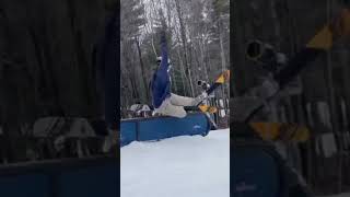 fail failsvideo fails ski skiing snow winter rails park jump [upl. by Neeuq]