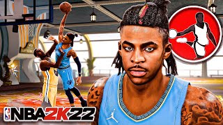 NEW JA MORANT BUILD is UNSTOPPABLE in NBA 2K22  BEST SLASHING PLAYMAKER BUILD [upl. by Tigirb]