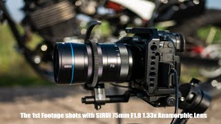 The 1st footage shot with SIRUI 75mm F18 133x Anamorphic Lens [upl. by Sipple]