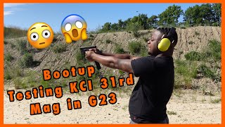 Glock 23 KCI 31rd Mag Test From BOOTUP [upl. by Anelys]