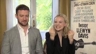 Justin Timberlake and Carey Mulligan on being cast in Inside Llewyn Davis  Empire Magazine [upl. by Alaaj]