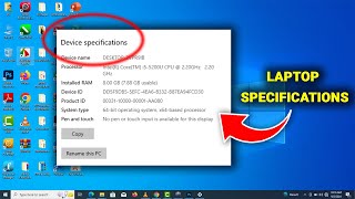 How to Know your Laptop Device Specifications [upl. by Zil]