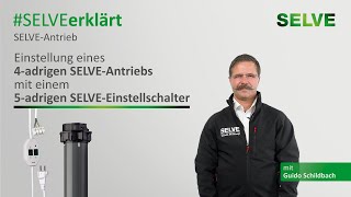 SELVE erklärt Einstellung eines 4adrigen SELVEAntriebs mit einem 5adrigen SELVEEinstellschalter [upl. by Llednek]