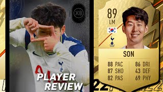 UN DELANTERO DESTACADO PARA FIFA 22  HEUNG MIN SON 89 REVIEW  FIFA 22 [upl. by Lanette]