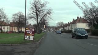 Sinfin Sunny Hill Normanton Littleover California New Zealand Derby Streets by car Feb 2013 [upl. by Repsac]