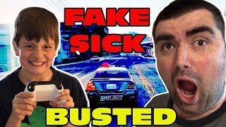 Kid Temper Tantrum FAKING Sick To Play GTA 5 Instead Of Going To School  BUSTED [upl. by Idnis]