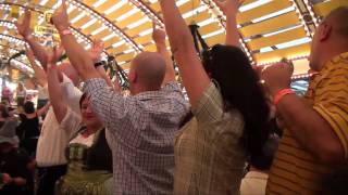 Theme Park Review at the Oktoberfest Beer Tent 2010 Part 2 [upl. by Grant15]