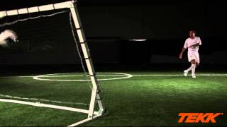 Tekk Trainer Soccer Training  ball control from distance [upl. by Maddis]