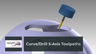 Curve 5axis Path Generation in Mastercam [upl. by Ahtimat]