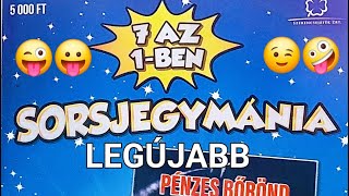 Legújabb SORSJEGYMÁNIA sorsjegy lekaparásasorsjegy játék kapar [upl. by Cointon]