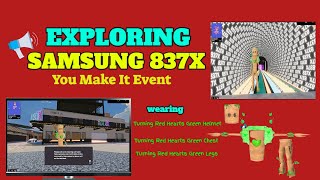 EXPLORING Samsung 837X You Make It Event Decentraland Metaverse [upl. by Leahcin]