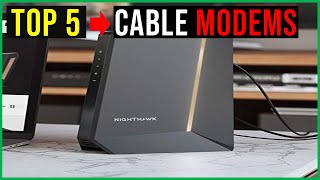 Top 5 Best Cable Modems in 2023  The Best Cable Modems Reviews [upl. by Haidedej497]