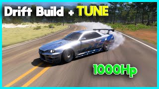 1995 Nissan Nismo GT R LM Drift Forza Horizon 5 drifting built setup and tune How to GTR 4k [upl. by Richma]