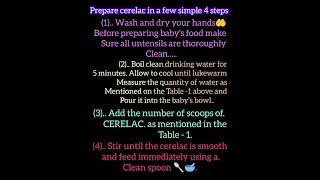 cerelac How to make cerelac [upl. by Gnoht347]