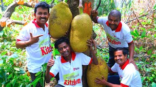 100 kg Jackfruit cutting for village poeples  Bengali famous Jackfruit amp Puffed Rice  villfood [upl. by Riordan]